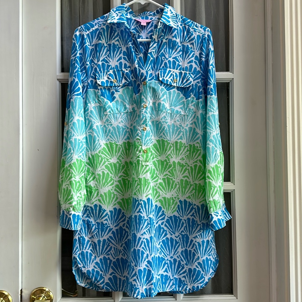 Lilly Pulitzer Shirtdress Coverup